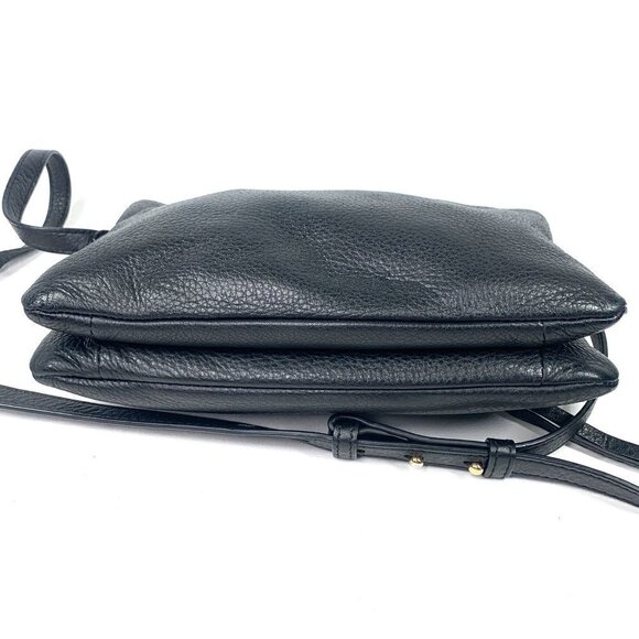 Vince Camuto Gally Leather Crossbody Bag Black 10"W x 6.5"H x 2"D - Picture 6 of 13